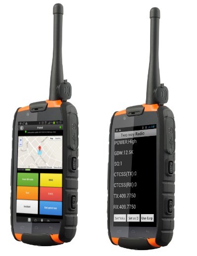 qr-patrol with walkie talkie android phone